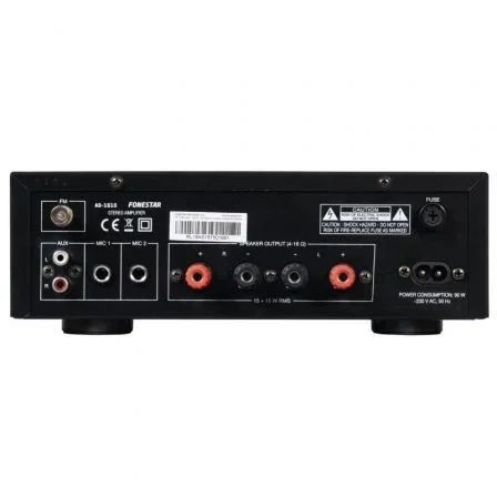 Fonestar AS-1515 Amplificador estéreo Hi-Fi Bluetooth, USB y Radio FM Fonestar AS-1515 Amplificador estéreo Hi-Fi Bluetooth, USB y Radio FM